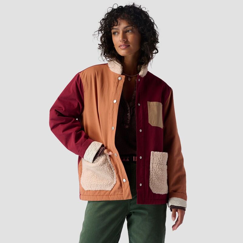 【送料無料】 バックカントリー レディース ジャケット・ブルゾン アウター Patchwork Overcoat - Women's Fired Brick Combo