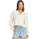 【送料無料】 ビラボン レディース Tシャツ トップス Good Catch Long-Sleeve Knit Top - Women's Whitecap