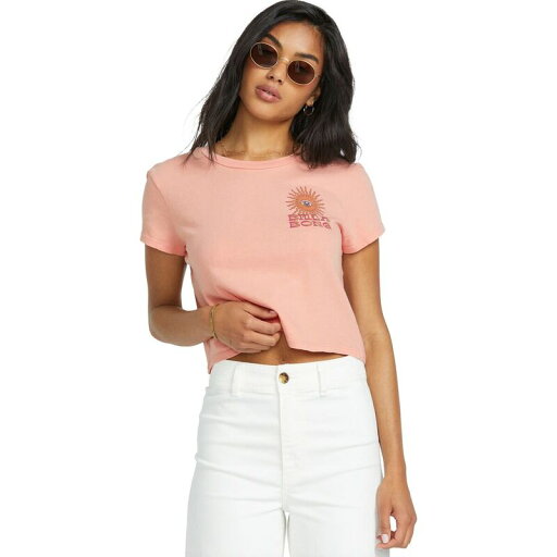 【送料無料】 ビラボン レディース Tシャツ トップス Wave Trip Short-Sleeve T-Shirt - Women's Faded Rose 【送料無料】 ビラボン レディース Tシャツ トップス Wave Trip Short-Sleeve T-Shirt - Women's Faded Rose