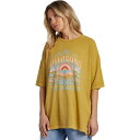 【送料無料】 ビラボン レディース Tシャツ トップス Sunrise On The Beach Shirt - Women's Green Envy(4)