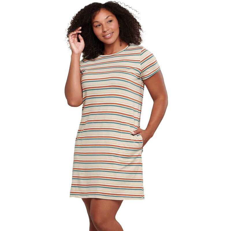 【送料無料】 ドード アンドコー レディース ワンピース トップス Windmere II Short-Sleeve Dress - Women's Salt Multi Stripe