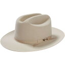 【送料無料】 ステトソン メンズ 帽子 アクセサリー Open Road Royal Deluxe Hat Silverbelly