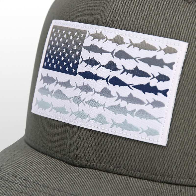 【送料無料】 コロンビア メンズ 帽子 アクセサリー PFG Mesh Fish Flag Snap Back Trucker Hat Grill Heather/Black/Fish Flag