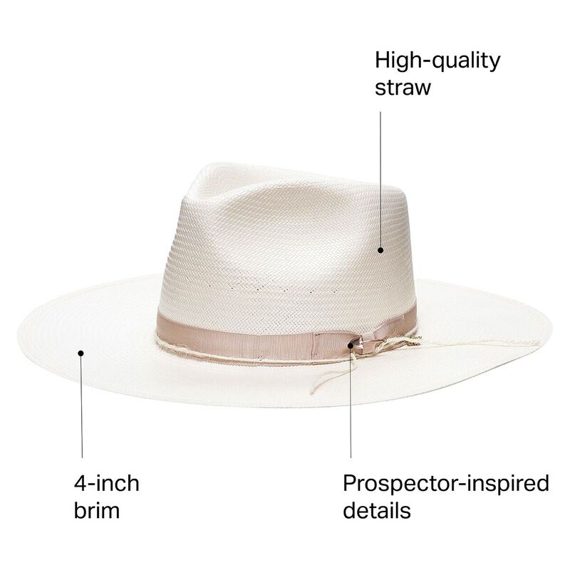 【送料無料】 ステトソン メンズ 帽子 アクセサリー JW Marshall Straw Hat Black