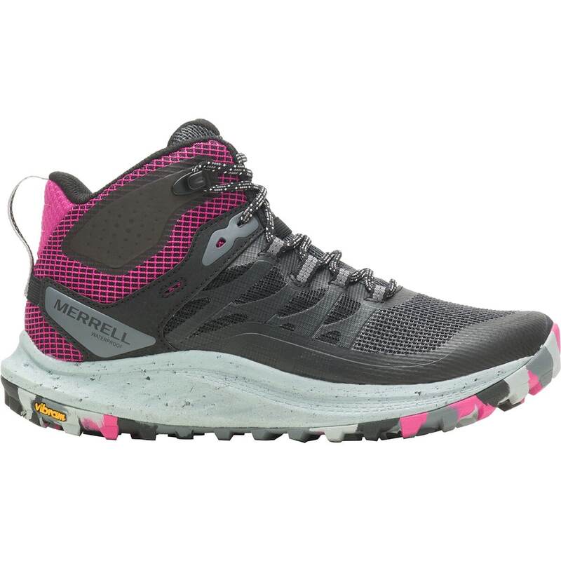 【送料無料】 メレル レディース ブーツ・レインブーツ ハイキングシューズ シューズ Antora 3 Mid Waterproof Hiking Boot - Women's Black/Fuchsia