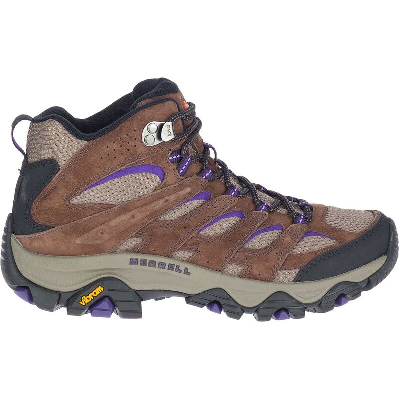 【送料無料】 メレル レディース ブーツ・レインブーツ シューズ Moab 3 Mid Hiking Boot - Women's Bracken/Purple