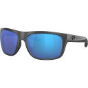 【送料無料】 コスタ メンズ サングラス・アイウェア アクセサリー Broadbill 580G Polarized Sunglasses Matte Gray Frame/Blue Mirror(4)