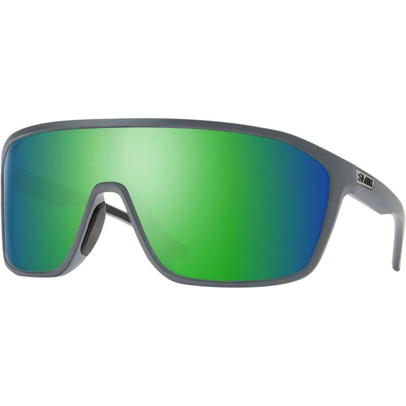 【送料無料】 スミス メンズ サングラス・アイウェア アクセサリー Boomtown ChromaPop Polarized Sunglasses Matte Cement/ChromaPop Polarized Green Mirror