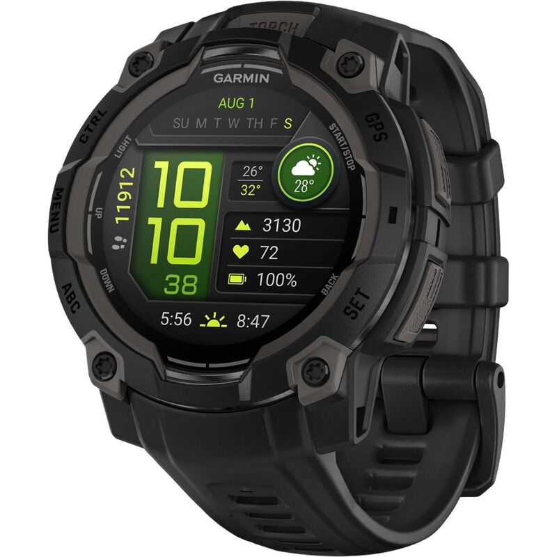 ガーミン メンズ アクセサリー 腕時計 Garmin Instinct 3 AMOLED Sport Watch Black/Black ブラック