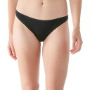 【送料無料】 スマートウール レディース パンツ アンダーウェア Everyday Merino Thong Underwear - Women's Black