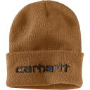 【送料無料】 カーハート メンズ 帽子 ニットキャップ アクセサリー Knit Insulated Logo Graphic Cuffed Beanie Carhartt Brown