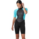 【送料無料】 オニール レディース 上下セット 水着 The Reactor II 2mm Back-Zip Spring Wetsuit - Women's Black/Light Aqua