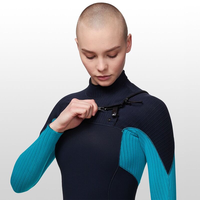 ���ˡ��� ��ǥ����� ���� �岼���å� O'Neill Hyperfreak 3/2+mm Chest-Zip Full Wetsuit - Women's Black/Black �֥�å�