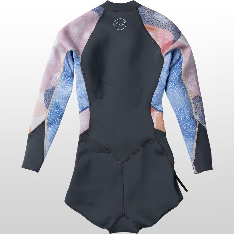 【送料無料】 オニール レディース 上下セット 水着 Bahia 2/1 Front-Zip Long-Sleeve Surf Suit - Women's Glide Black/Black/Black