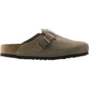 【送料無料】 ビルケンシュトック メンズ サンダル シューズ Boston Soft Footbed Suede Clog - Men's Taupe Suede