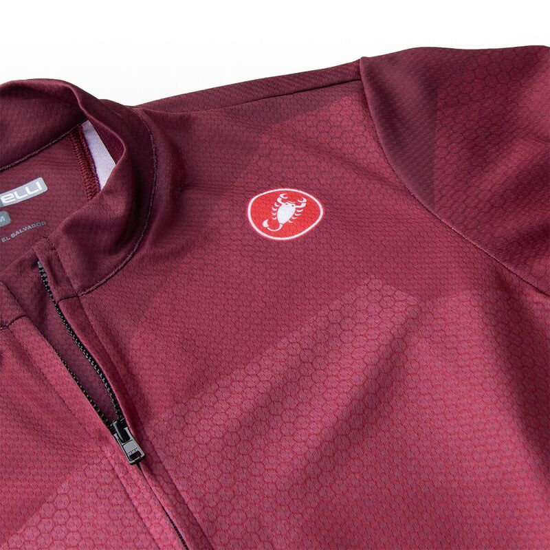 【送料無料】 カステリ メンズ Tシャツ トップス Flusso Limited Edition Full-Zip Jersey - Men's Gunmetal Gray/Fiery Red
