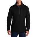 【送料無料】 キュール メンズ ジャケット・ブルゾン アウター Interceptr 1/4-Zip Fleece Jacket - Men's Black