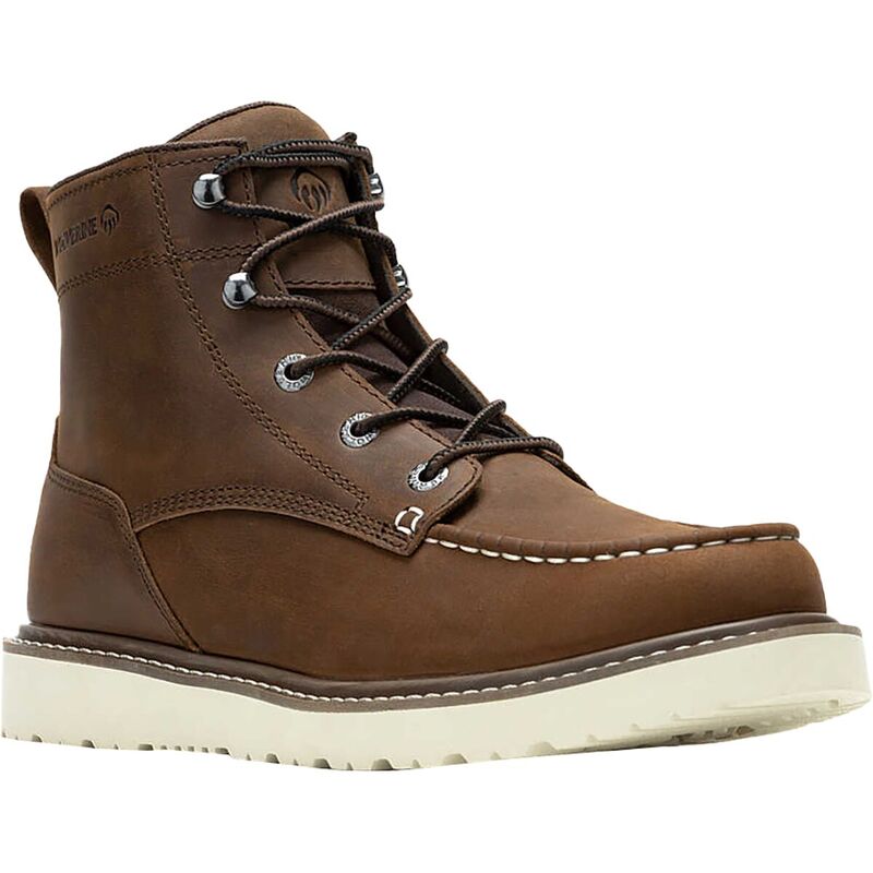 【送料無料】 ウルヴァリン メンズ ブーツ・レインブーツ シューズ Trade Wedge Unlined 6in Moc-Toe Boot - Men's Dark Brown