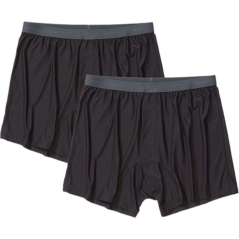 エクスオフィシオ メンズ アンダーウェア ボクサーパンツ ExOfficio Give-N-Go 2.0 Boxer Brief - 2-Pack - Men's Black ブラック