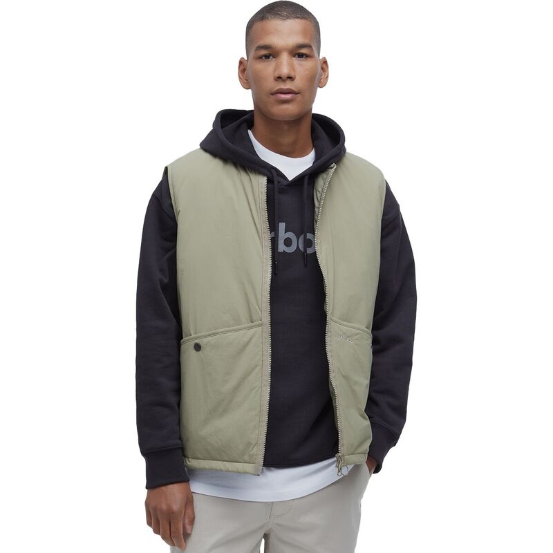 楽天ReVida 楽天市場店【送料無料】 バブアー メンズ ベスト トップス Re-Engineered Liddesdale Gilet Vest - Men's Bleached Olive