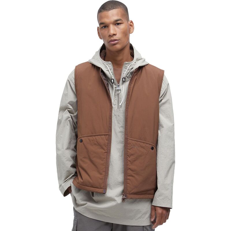 楽天ReVida 楽天市場店【送料無料】 バブアー メンズ ベスト トップス Re-Engineered Liddesdale Gilet Vest - Men's Redwood