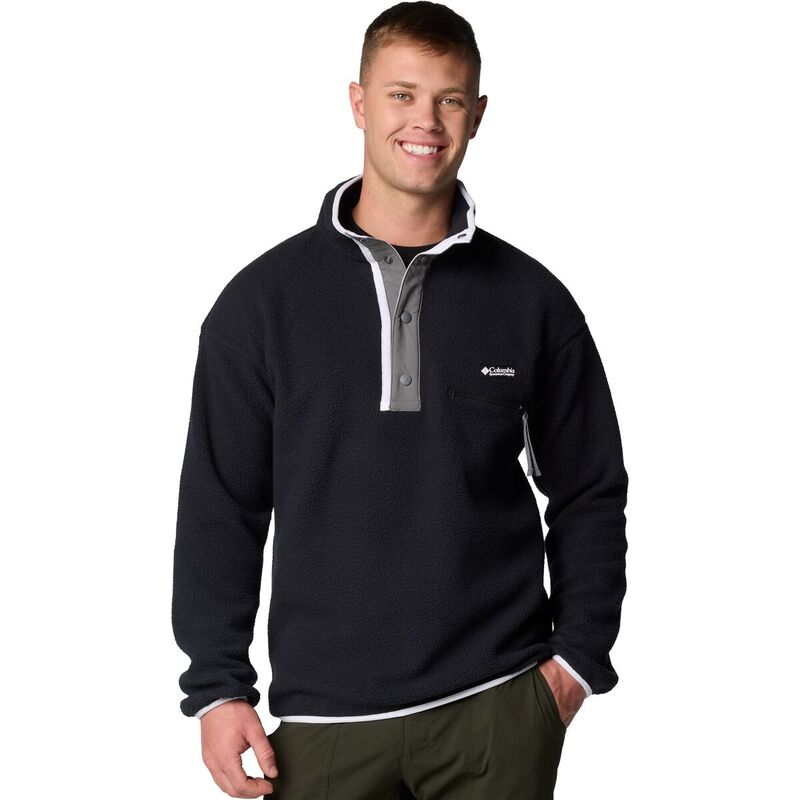 楽天ReVida 楽天市場店【送料無料】 コロンビア メンズ ジャケット・ブルゾン アウター Helvetia II 1/2-Snap Fleece - Men's Black