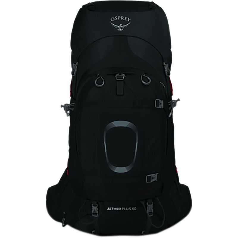 オスプレーパック メンズ バックパック・リュックサック バッグ Aether Plus 60L Backpack Black