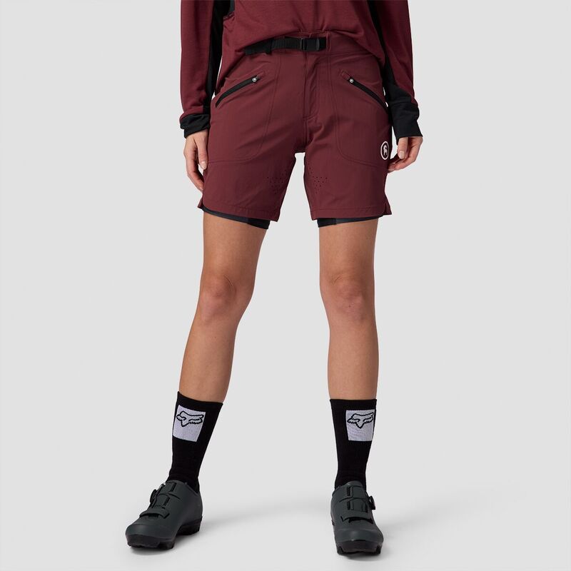 バックカントリー レディース ボトムス ハーフパンツ・ショーツ Backcountry Slickrock 7in Bike Short - Women's Red Mahogany レッド