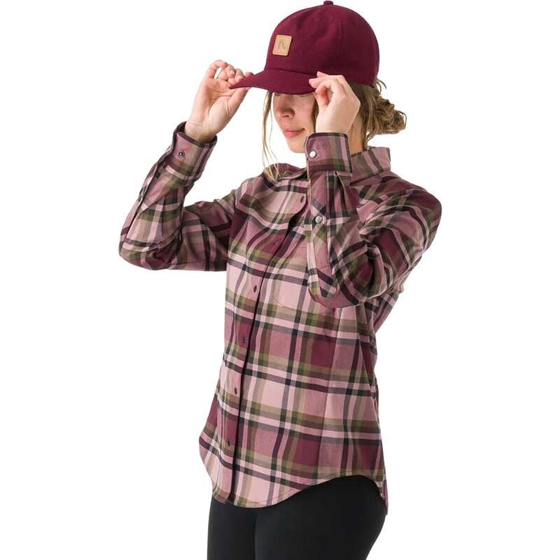 【送料無料】 フライロー レディース Tシャツ トップス Brigitte Tech Flannel - Women's Dusty Iris