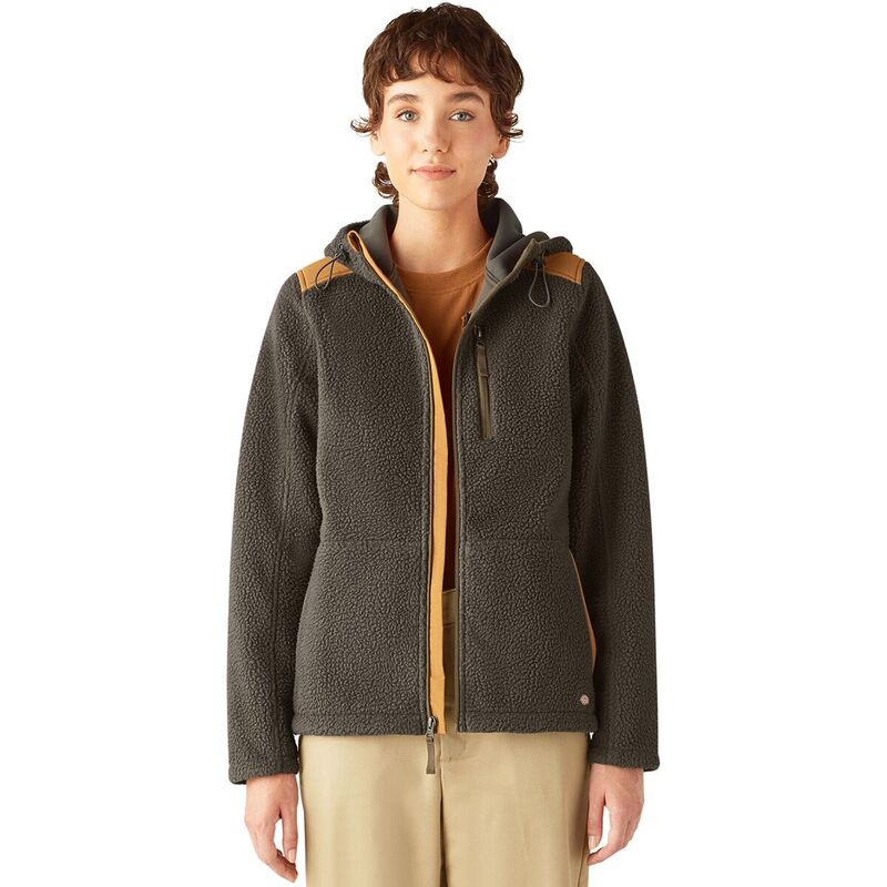 ディッキーズ レディース アウター ジャケット・ブルゾン パーカー Dickies Windproof Full Zip Hoodie - Women's Moss Green グリーン