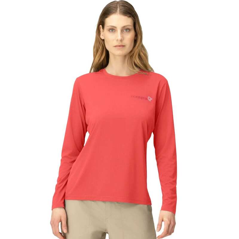 ノローナ レディース トップス Tシャツ 長袖 Norrona Femund Tech Long-Sleeve Top - Women's Paprika