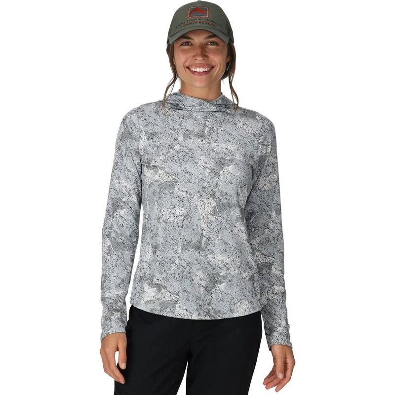 シムズ レディース トップス Tシャツ パーカー Simms Solarflex Hoodie - Women's Back Eddy White ホワイト