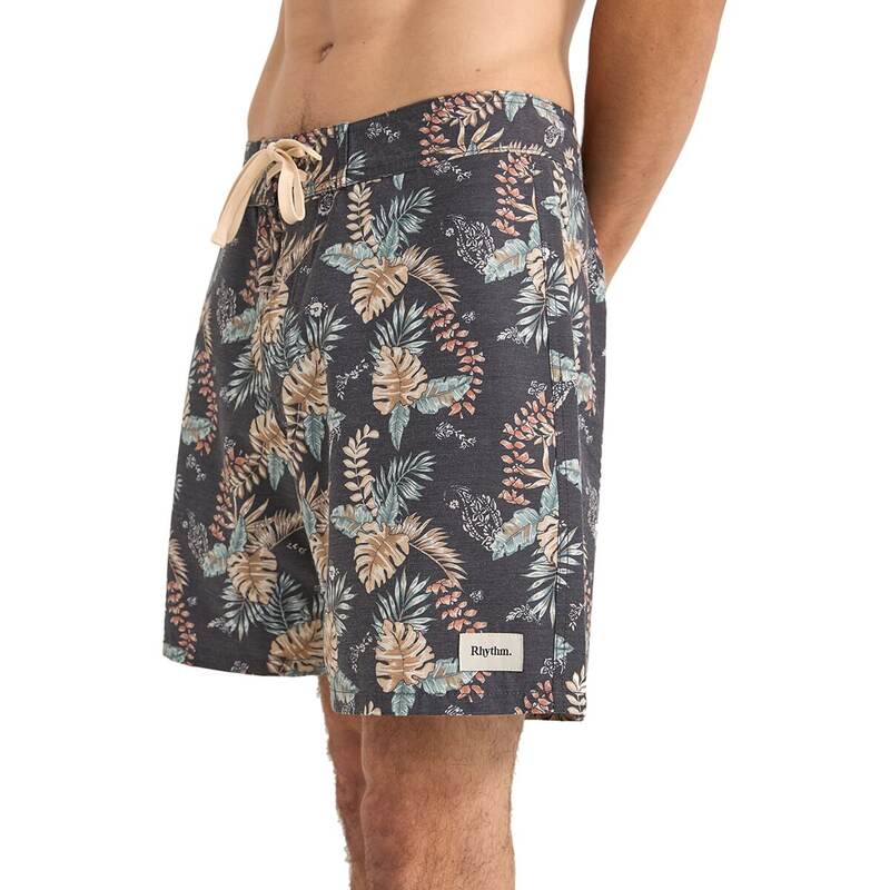 【送料無料】 リズム メンズ ハーフパンツ・ショーツ 水着 Tropical Paisley Swim Trunk - Men's Black