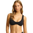 【送料無料】 シーフォリー レディース トップのみ 水着 Multi Fit Longline Top - Women's Black
