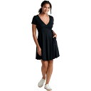 【送料無料】 ドード アンドコー レディース ワンピース トップス Freesia Wrap Short-Sleeve Dress - Women's Blac...