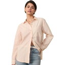 【送料無料】 マリーン レイヤー レディース Tシャツ トップス Abbey Poplin Stripe Mixing Shirt - Women's Blush Stripe
