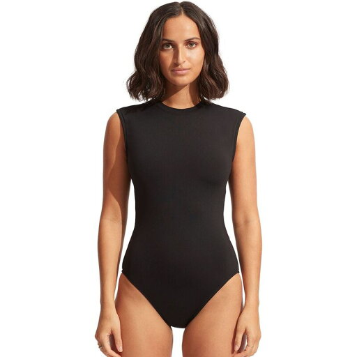 【送料無料】 シーフォリー レディース 上下セット 水着 Active Cap Sleeve Maillot One Piece Swimsuit - Women's Black 2 【送料無料】 シーフォリー レディース 上下セット 水着 Active Cap Sleeve Maillot One Piece Swimsuit - Women's Black 2