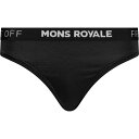 【送料無料】 モンスロイヤル レディース パンツ アンダーウェア Stratos Merino Thong - Women's Black