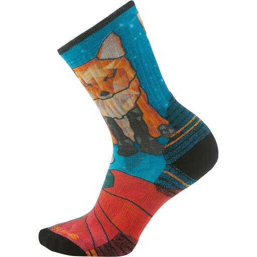 【送料無料】 スマートウール レディース 靴下 アンダーウェア Hike Targeted Cushion Geo Fox Print Crew Sock - Women's Capri 【送料無料】 スマートウール レディース 靴下 アンダーウェア Hike Targeted Cushion Geo Fox Print Crew Sock - Women's Capri