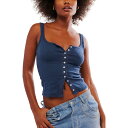 【送料無料】 フリーピープル レディース タンクトップ トップス End Game Pointelle Tank Top - Women's Indigo(4)