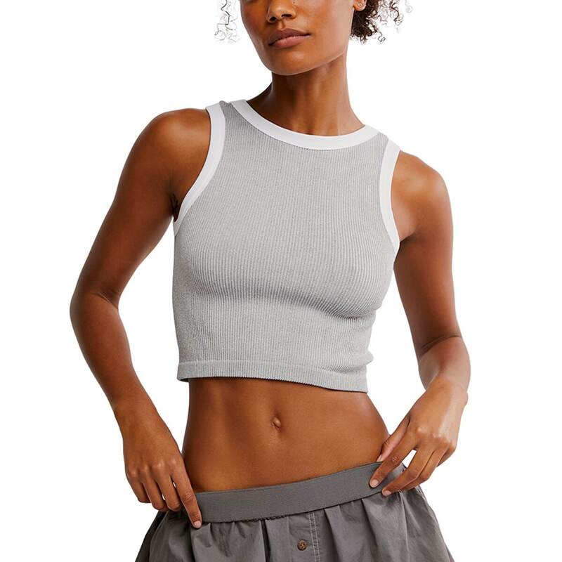 【送料無料】 フリーピープル レディース タンクトップ トップス Make It Happen Brami - Women's Grey/White