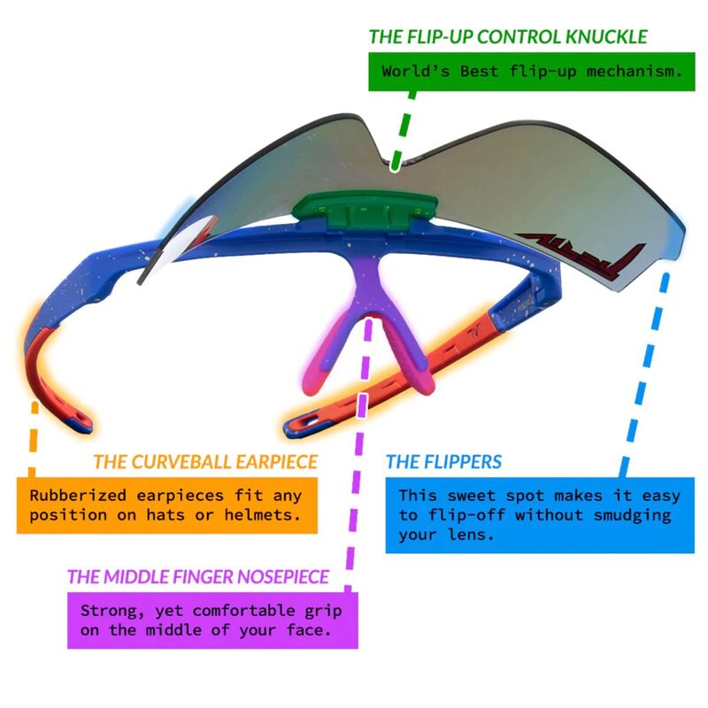 【送料無料】 ピットバイパー メンズ サングラス・アイウェア アクセサリー The Flip-Offs Sunglasses The 93' Dusk
