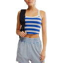 【送料無料】 フリーピープル レディース タンクトップ トップス All Clear Striped Cami - Women's Electric Shock