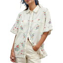 【送料無料】 フリーピープル レディース Tシャツ トップス Emma Embroidererd Top - Women's Tofu Combo
