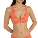【送料無料】 リズム レディース トップのみ 水着 Lola Check Crop Top - Women's Red