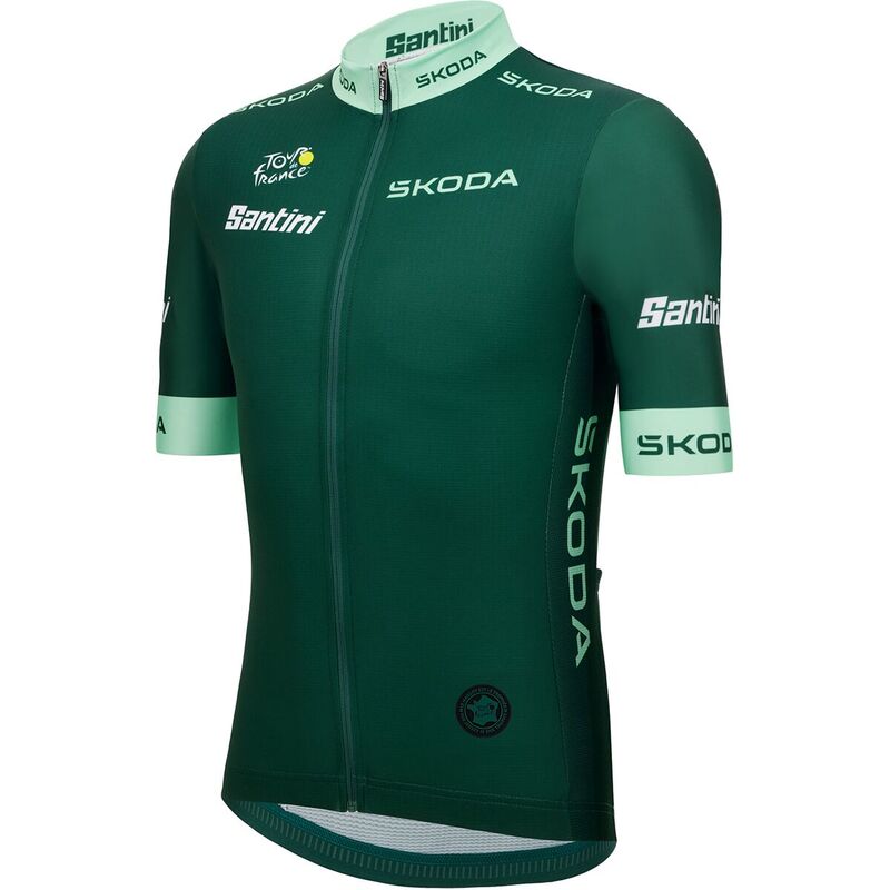 サンティーニ メンズ トップス Tシャツ ジャージー Santini Tour de France Fan Line Green Jersey - Men's Verde グリーン