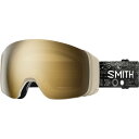 【送料無料】 スミス メンズ サングラス・アイウェア アクセサリー 4D MAG ChromaPop Goggles Chalk Space Invader/ChrPop Sun Blk Gold/Strm Blu(4)