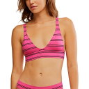 【送料無料】 フリーピープル レディース パンツ アンダーウェア From The Start Stripe Bralette - Women's Pink C...