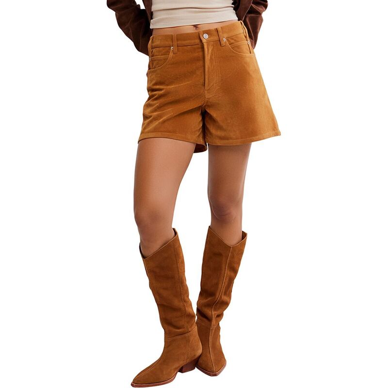 【送料無料】 フリーピープル レディース カジュアルパンツ ボトムス Tippi Vegan Suede Short - Women's Dark Honey