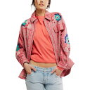 【送料無料】 フリーピープル レディース Tシャツ トップス Embroidered Sashiko Shirt - Women's Pink Combo